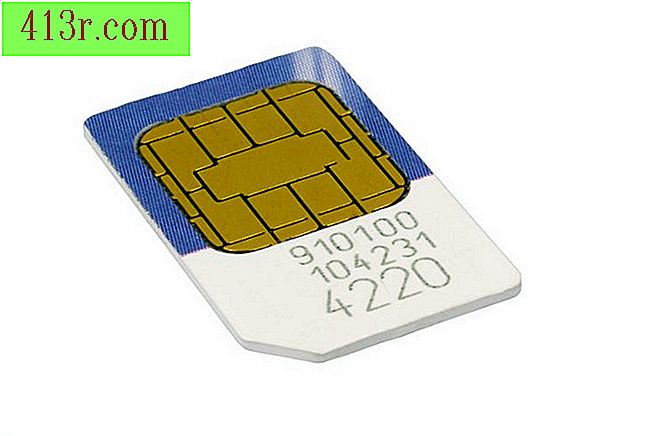 Une carte SIM d'un téléphone GSM.
